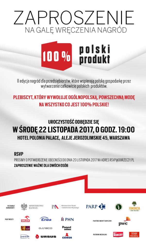 II edycja konkursu 100% Polski Produkt