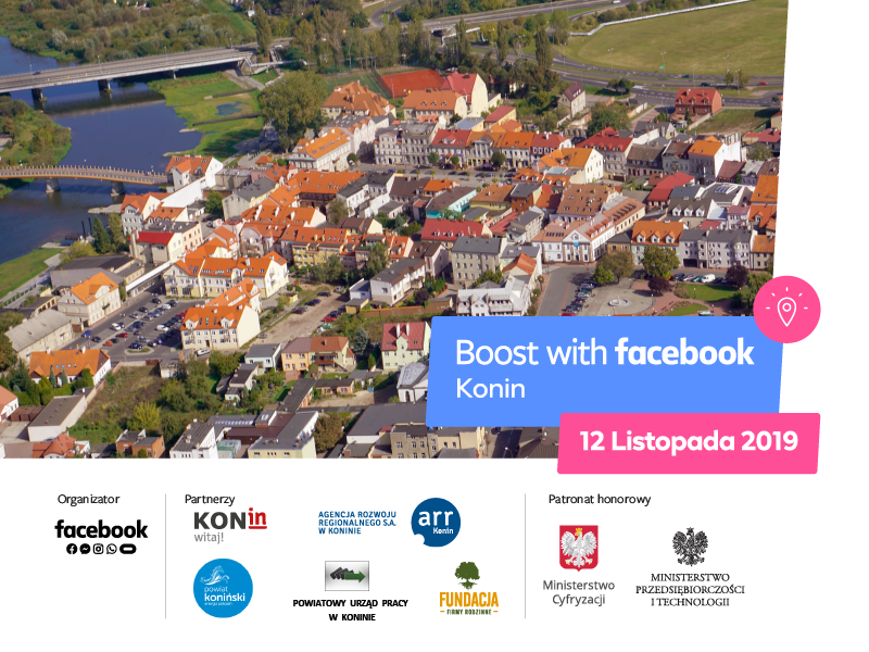 Bezpłatne szkolenie Boost with facebook w Koninie